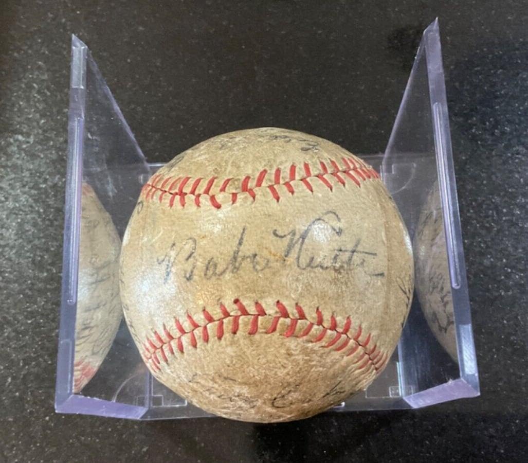 Image 1 of 1930 Yankees signed baseball worth buying