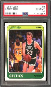 Image 1 of 1988 Fleer Larry Bird PSA 10 worth buying