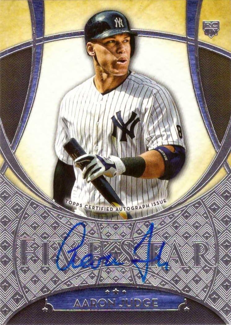 Aaron Judge Rookie Card Worth Buying? Honest Collector's Guide 4 Aaron Judge rookie card worth buying,should I buy an Aaron Judge rookie card,Aaron Judge autograph card pros cons,best Topps Five Star cards to collect,Aaron Judge rookie card value,2017 Topps Five Star certified autograph condition quality and materials close-up