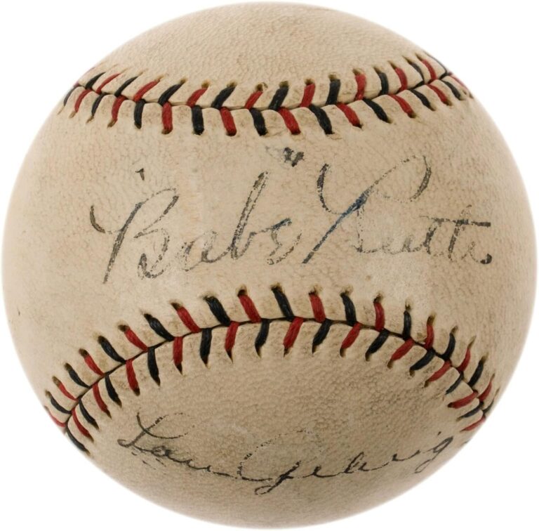 Babe Ruth Lou Gehrig Baseball Worth Buying? Expert Collector's Guide 5 Image 1 of Babe Ruth Lou Gehrig baseball worth buying
