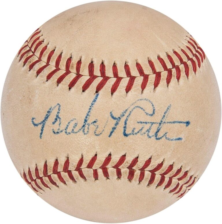 Babe Ruth Signed Baseball Worth Buying? Expert Collector's Verdict 13 Image 1 of Babe Ruth signed baseball worth buying