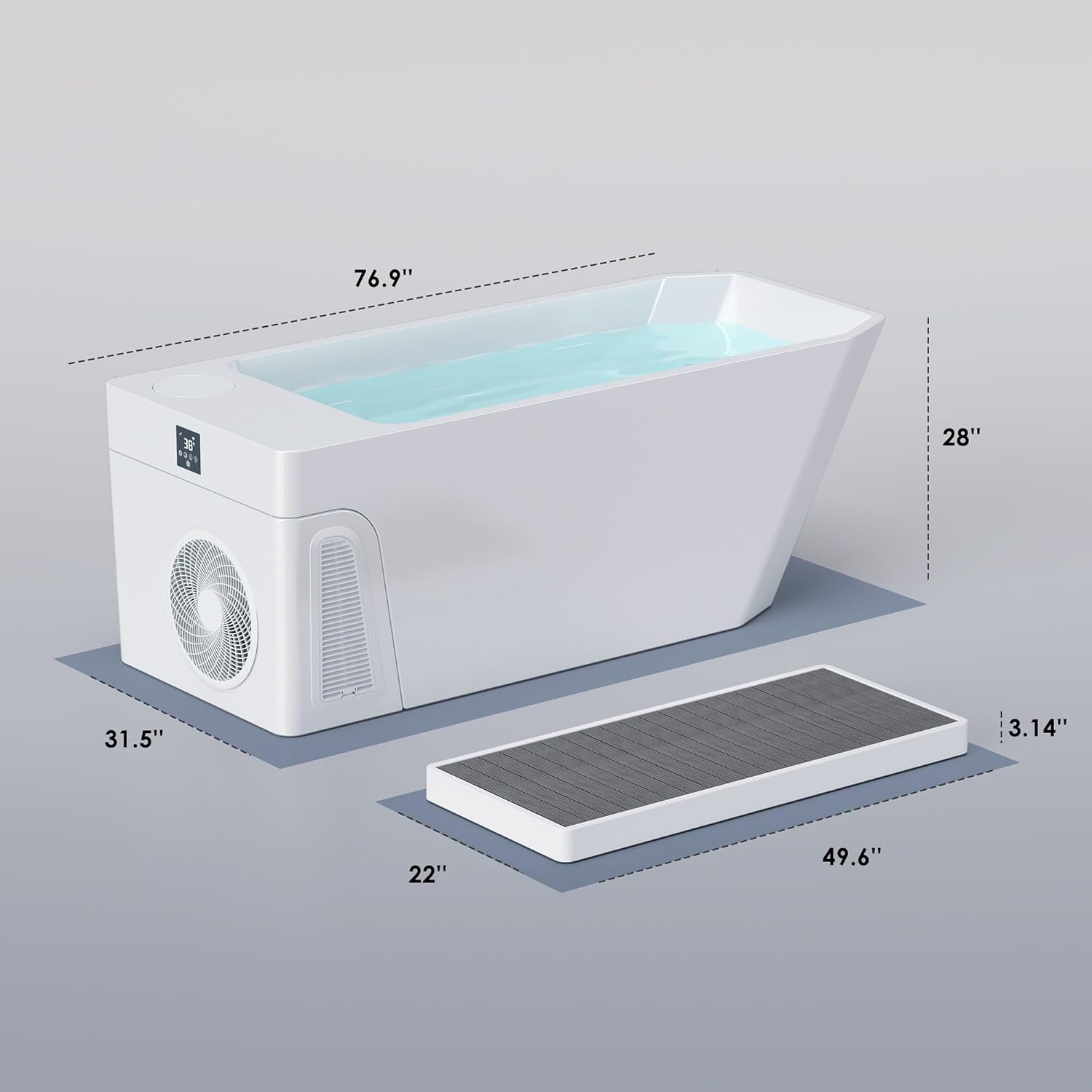 DEEPTIME Smart Ice Bath Tub worth it,should I buy DEEPTIME ice bath,DEEPTIME vs other cold plunge tubs,DEEPTIME Smart Ice Bath pros cons,best smart ice bath to buy,DEEPTIME cold therapy tub honest condition quality and materials close-up