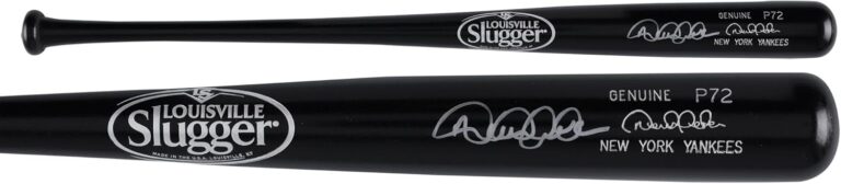 Image 1 of Derek Jeter autographed bat worth it