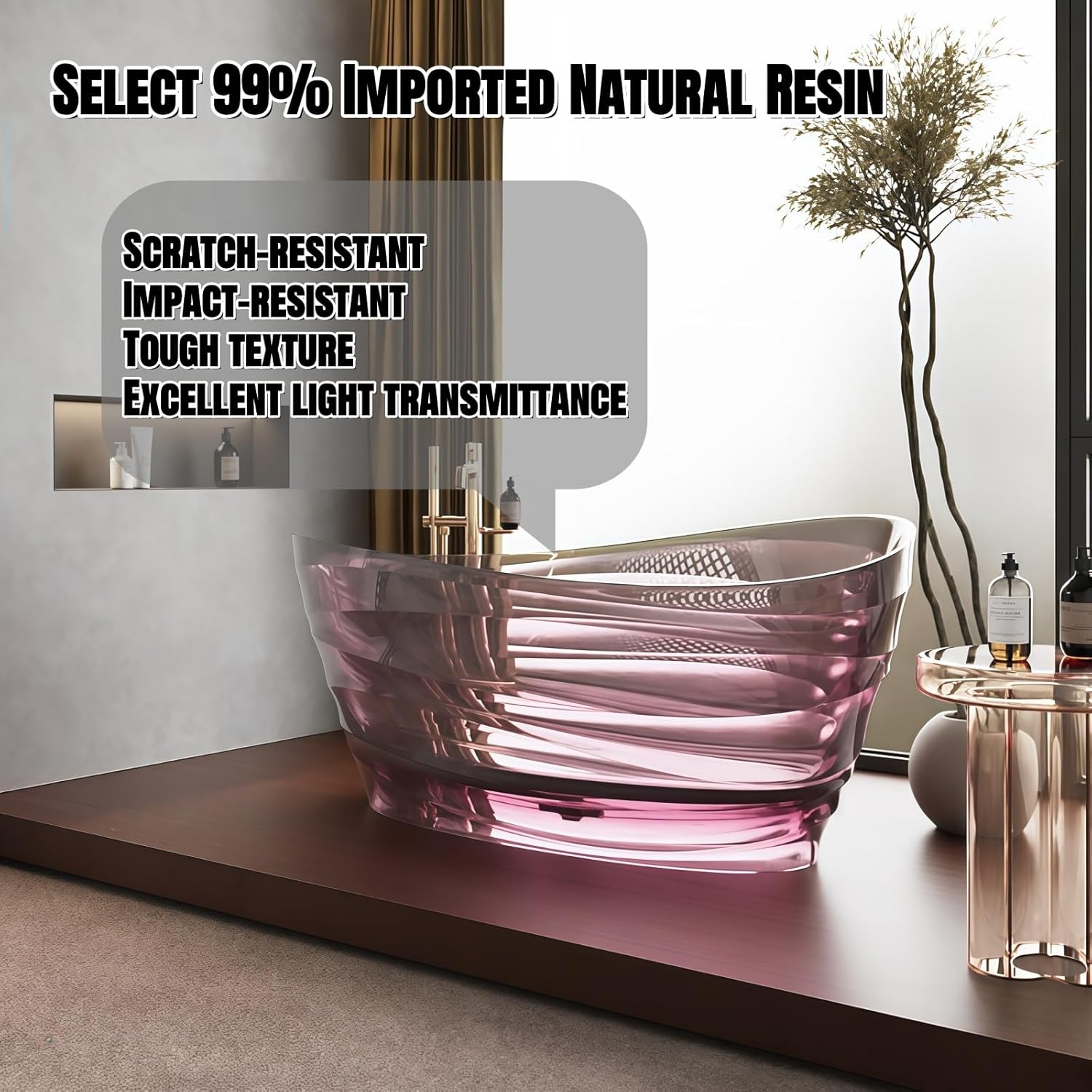 Edeyeu Freestanding Bathtub Worth Buying? Honest Pros & Cons 4 Edeyeu freestanding bathtub worth buying,should I buy an Edeyeu bathtub,Edeyeu bathtub pros cons,best solid surface soaking tub,Edeyeu vs other freestanding tubs,extra deep bathtub for spa bathroom condition quality and materials close-up