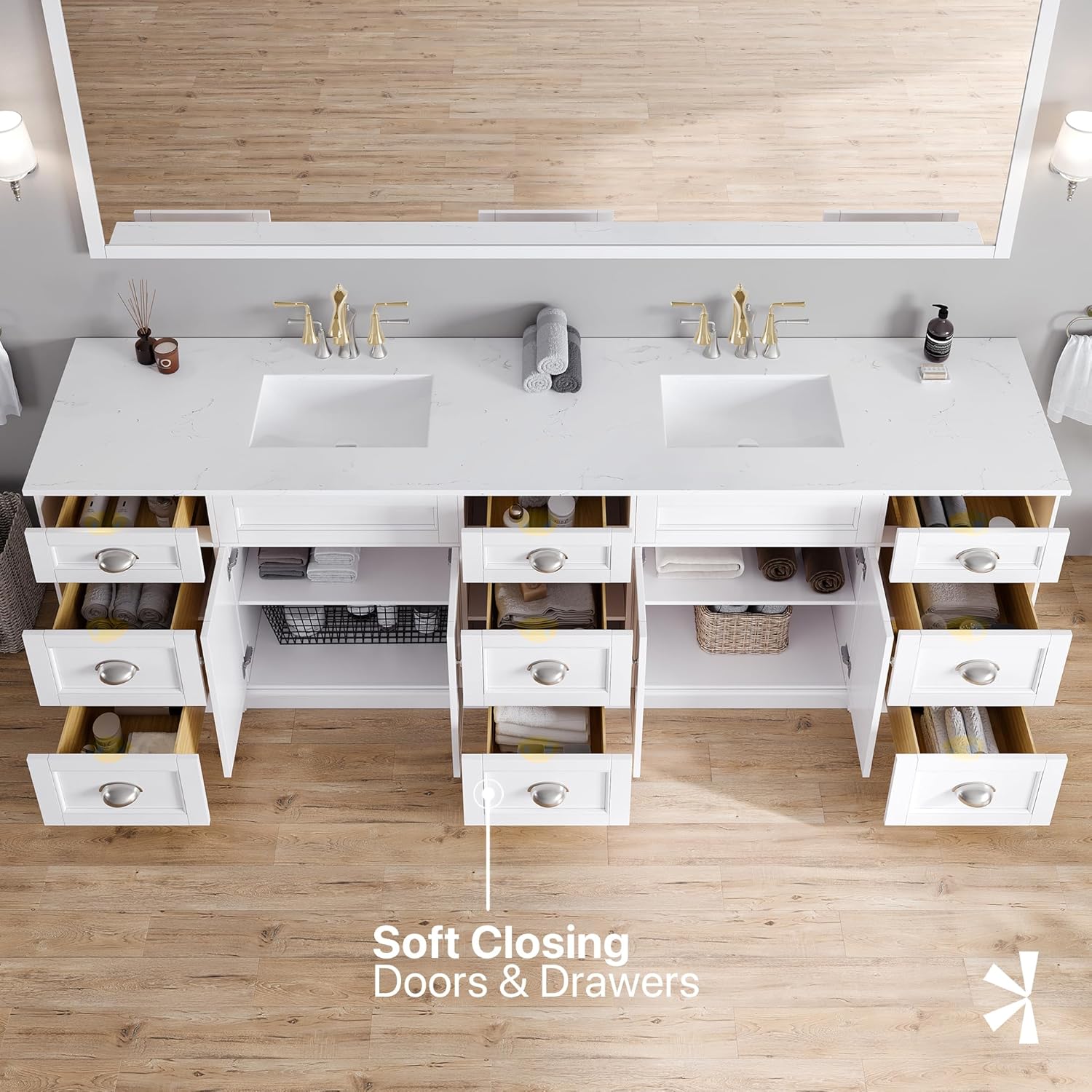 Eviva Epic 100 vanity worth it, Eviva Epic 100 pros cons, best double sink bathroom vanity, Eviva Epic 100 vs alternatives, should I buy Eviva Epic vanity, Eviva Epic 100 honest assessment condition quality and materials close-up