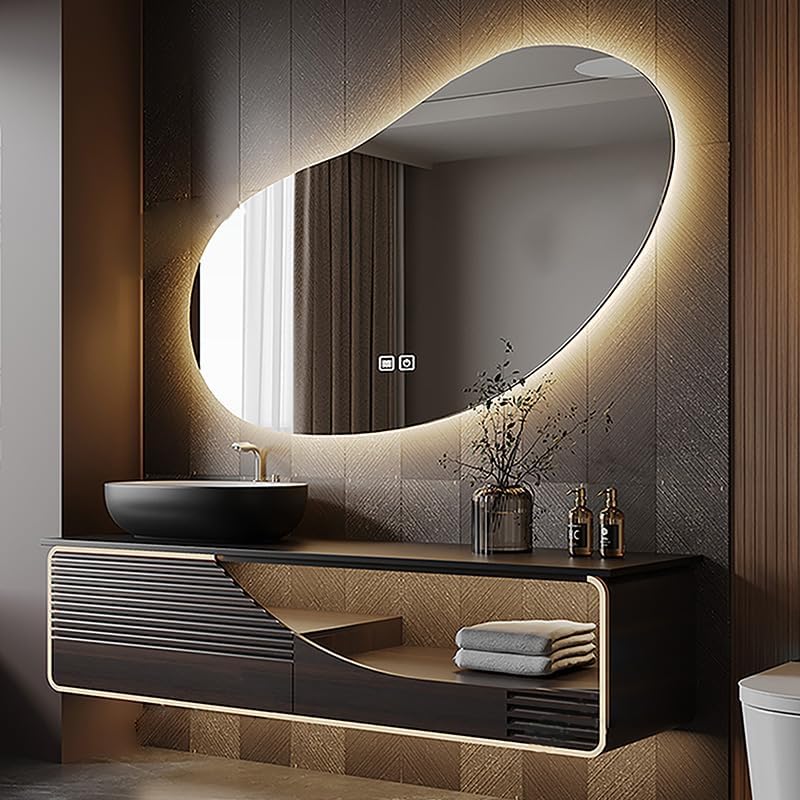 GruiGevi bathroom vanity worth it,GruiGevi vanity pros cons,best solid wood bathroom vanity,should I buy a GruiGevi vanity,GruiGevi vs other vanities,smart mirror vanity worth buying condition quality and materials close-up