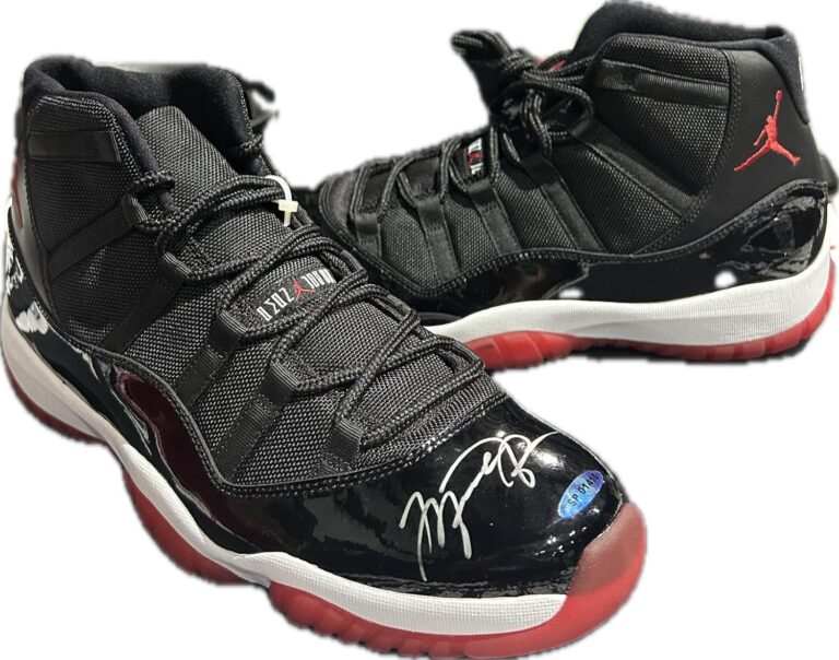 Michael Jordan Signed Air Jordan 11s Worth Buying? Expert Collector's Verdict 33 Image 1 of Michael Jordan signed Air Jordan 11s worth buying