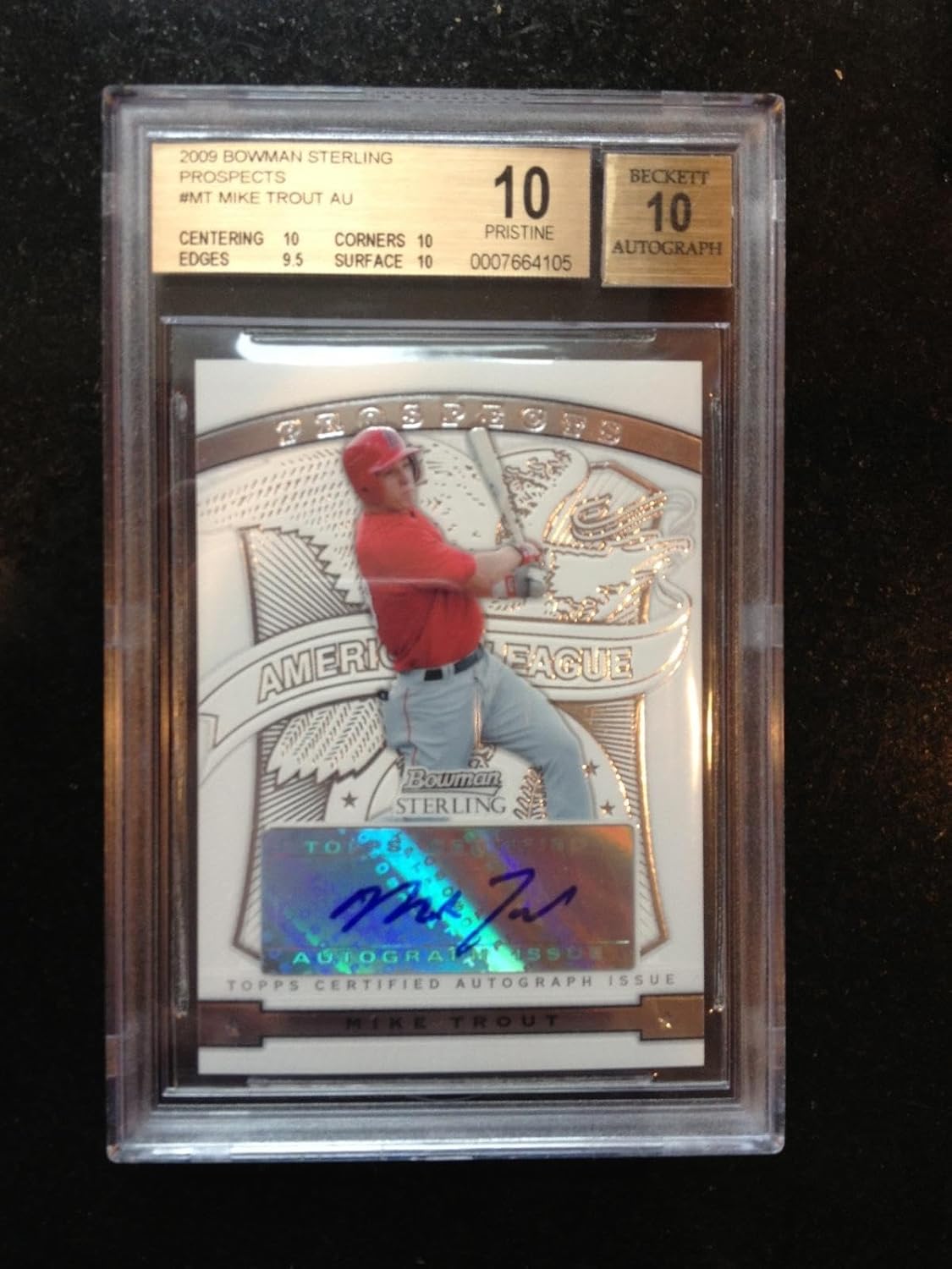 Mike Trout rookie card worth buying,should I buy Mike Trout rookie card,Mike Trout BGS 10 vs PSA 10,Mike Trout rookie card pros cons,best Mike Trout card to collect,2009 Bowman Sterling Trout value condition quality and materials close-up