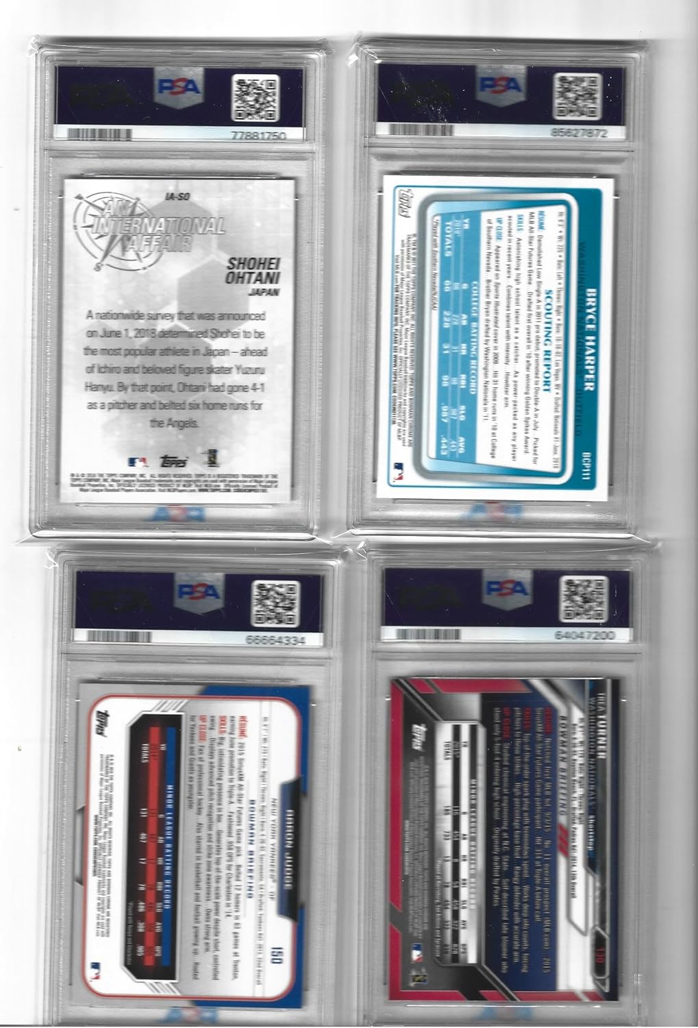 PSA 10 rookie card lot worth buying,should I buy PSA 10 rookie cards,PSA 10 Ohtani Harper Judge Turner,PSA 10 card lot pros cons,best baseball rookie cards to collect,graded card lot investment value collector appeal rarity and investment value