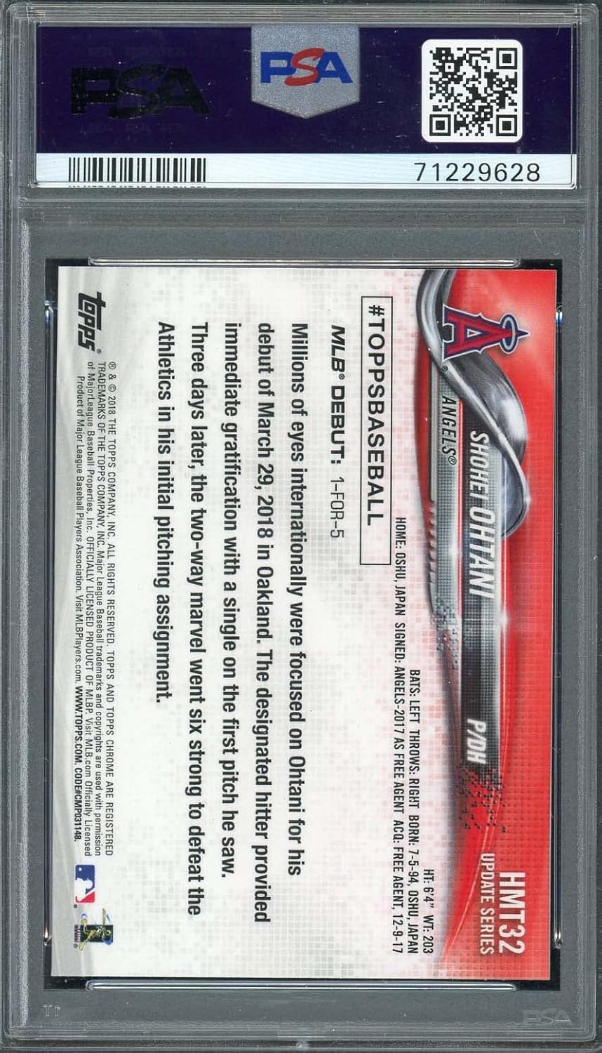 Shohei Ohtani PSA 10 worth buying,Shohei Ohtani rookie card value,PSA 10 Ohtani card pros cons,best Ohtani cards to collect,should I buy a graded Ohtani,Ohtani Topps Chrome Update investment collector appeal rarity and investment value