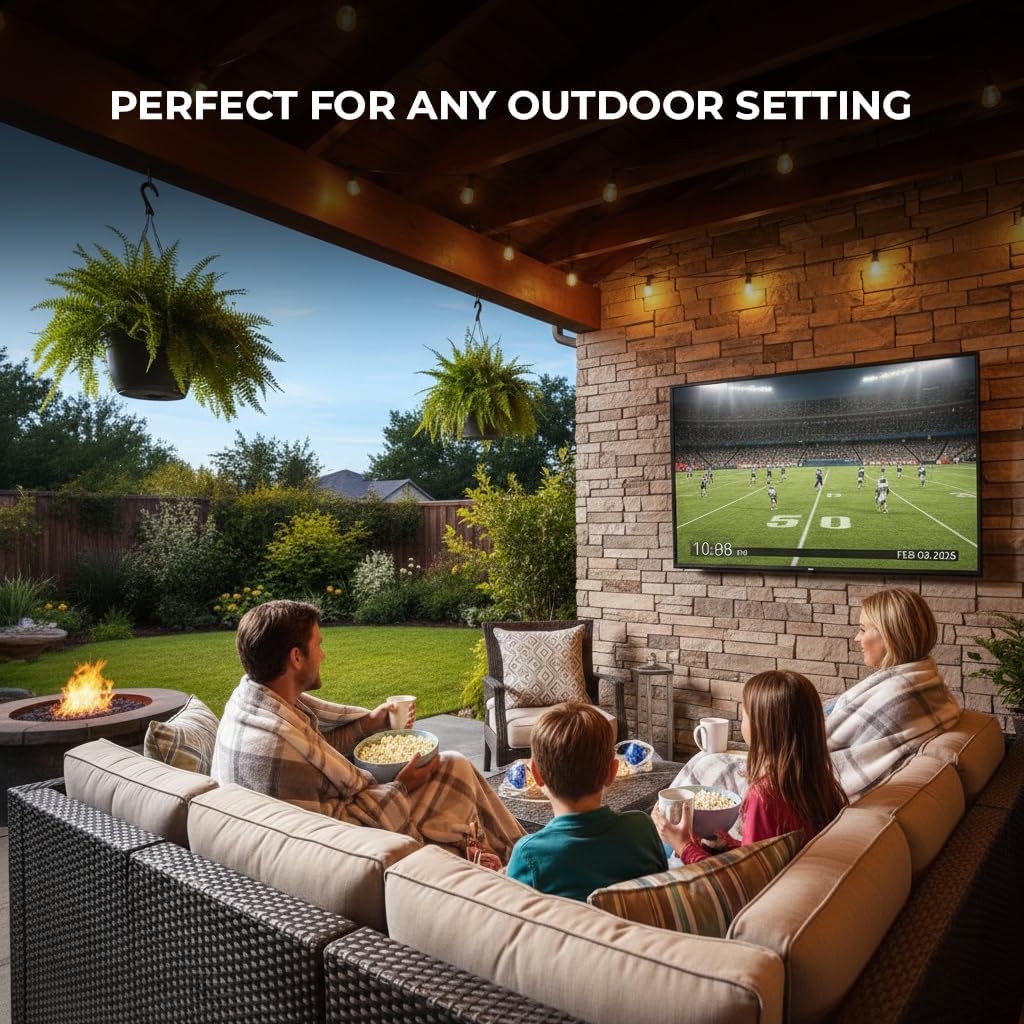 Titan G100 outdoor TV worth it,should I buy Titan G100 outdoor TV,Titan G100 vs other outdoor TVs,Titan G100 pros cons,best outdoor TV for covered patio,Titan G100 weatherproof TV honest condition quality and materials close-up