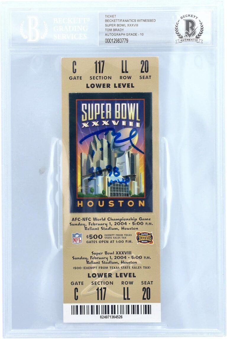 Tom Brady Super Bowl Ticket Worth Buying? Expert Collector's Analysis 17 Image 1 of Tom Brady Super Bowl ticket worth buying
