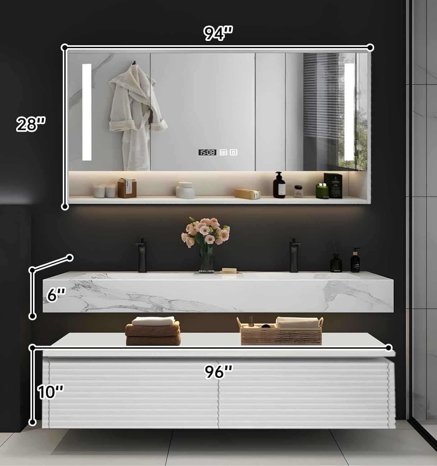 VECHOLL Bathroom Vanity Worth It? Honest Pros & Cons Analysis 3 VECHOLL bathroom vanity worth it,should I buy VECHOLL vanity,VECHOLL vanity pros cons,best double sink bathroom vanity,bathroom vanity with smart mirror,floating vanity worth buying collector appeal rarity and investment value
