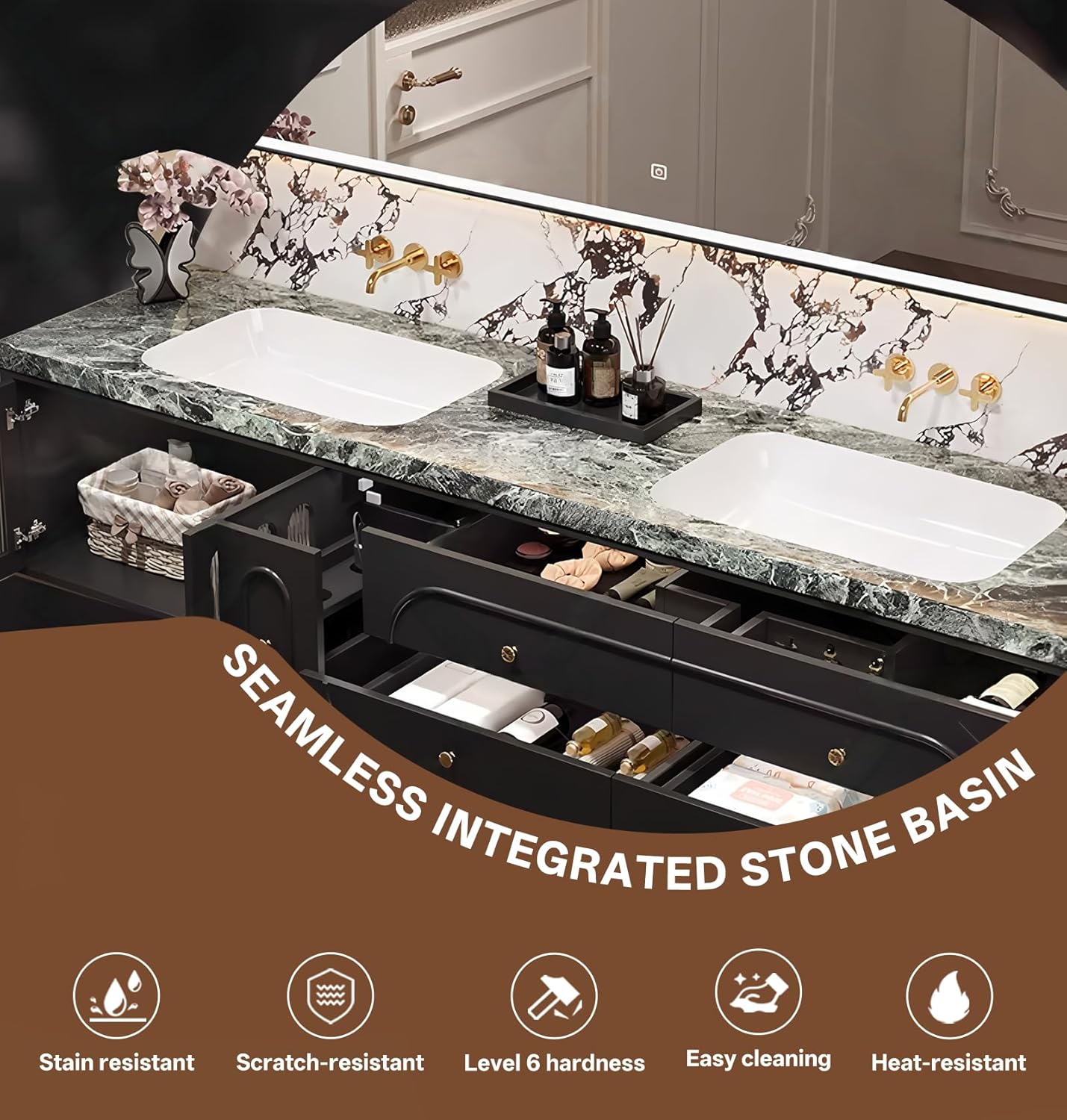 VECHOLL Double Sink Vanity Worth It? Honest Pros & Cons Analysis 4 VECHOLL double sink vanity worth it,should I buy VECHOLL double vanity,VECHOLL vanity pros cons,best double sink bathroom cabinet,100 inch floating vanity buying guide,luxury bathroom vanity worth buying condition quality and materials close-up