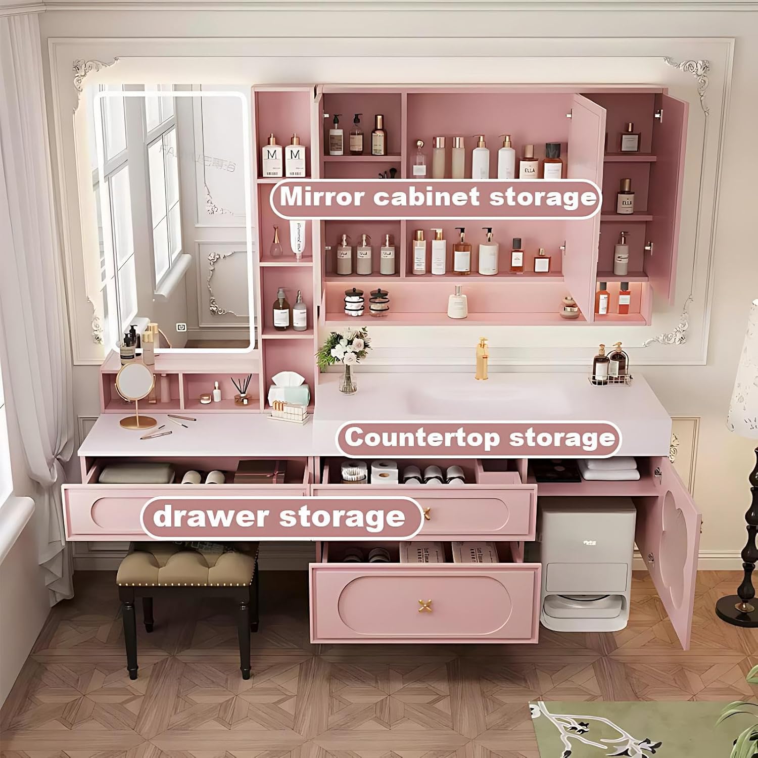 best 80 inch bathroom vanity,80 inch bathroom vanity worth buying,floating bathroom vanity pros cons,smart defogging mirror vanity,kmnub bathroom vanity honest,should I buy a floating vanity condition quality and materials close-up