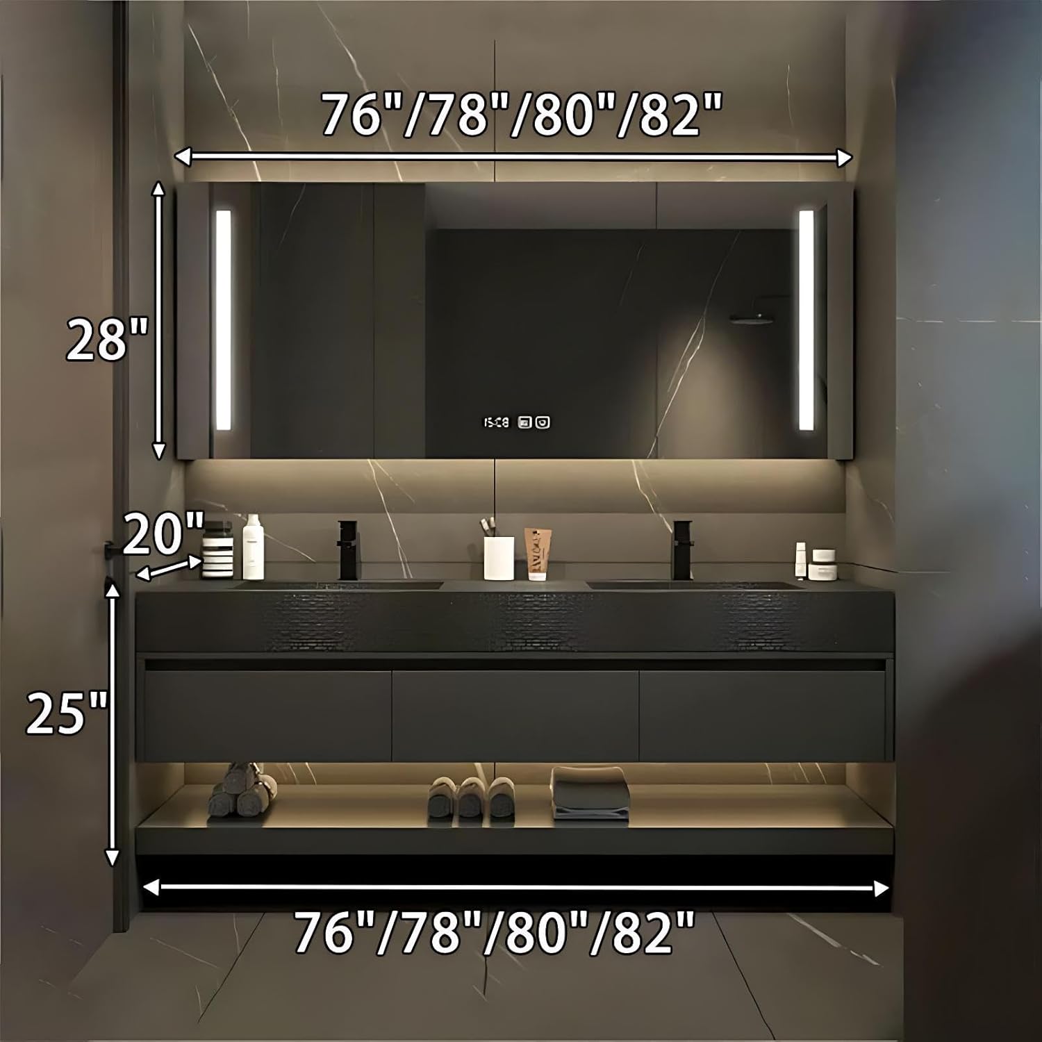 Best 80IN Double Sink Bathroom Vanity: Honest Pros & Cons 3 best 80IN double sink bathroom vanity,80IN bathroom vanity worth buying,double sink vanity pros cons,best bathroom vanity to buy,smart defog mirror vanity worth it,large modern vanity honest assessment collector appeal rarity and investment value