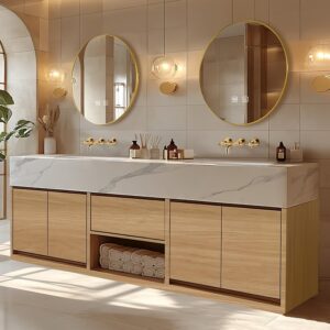 Image 1 of best 84 inch bathroom vanity
