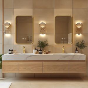 Image 1 of best 84 inch floating bathroom vanity