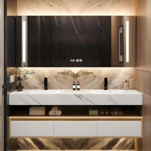 Image 1 of best 90 inch double sink vanity