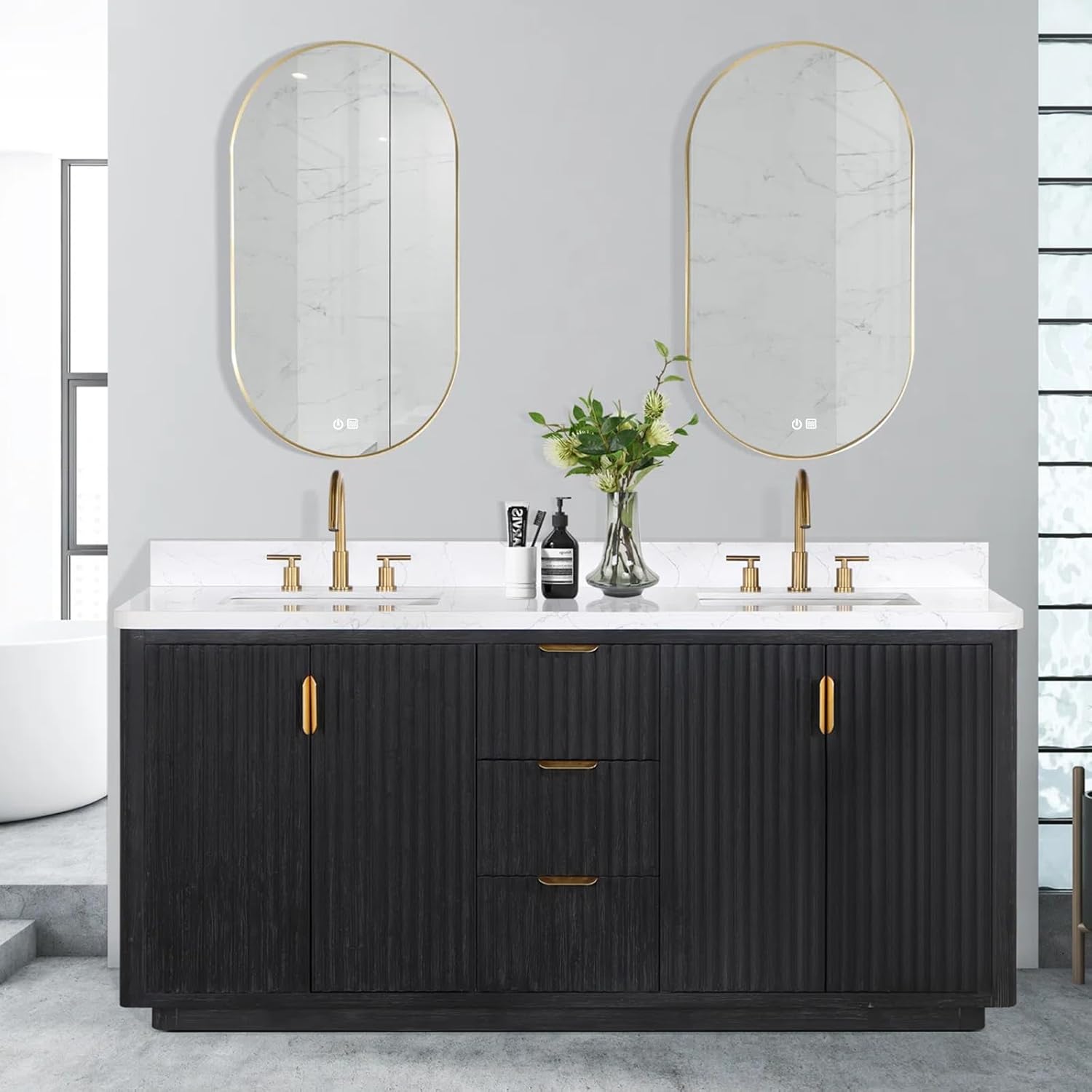 Image 1 of best bathroom vanity with double sink