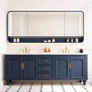 Image 1 of best bathroom vanity with smart mirror