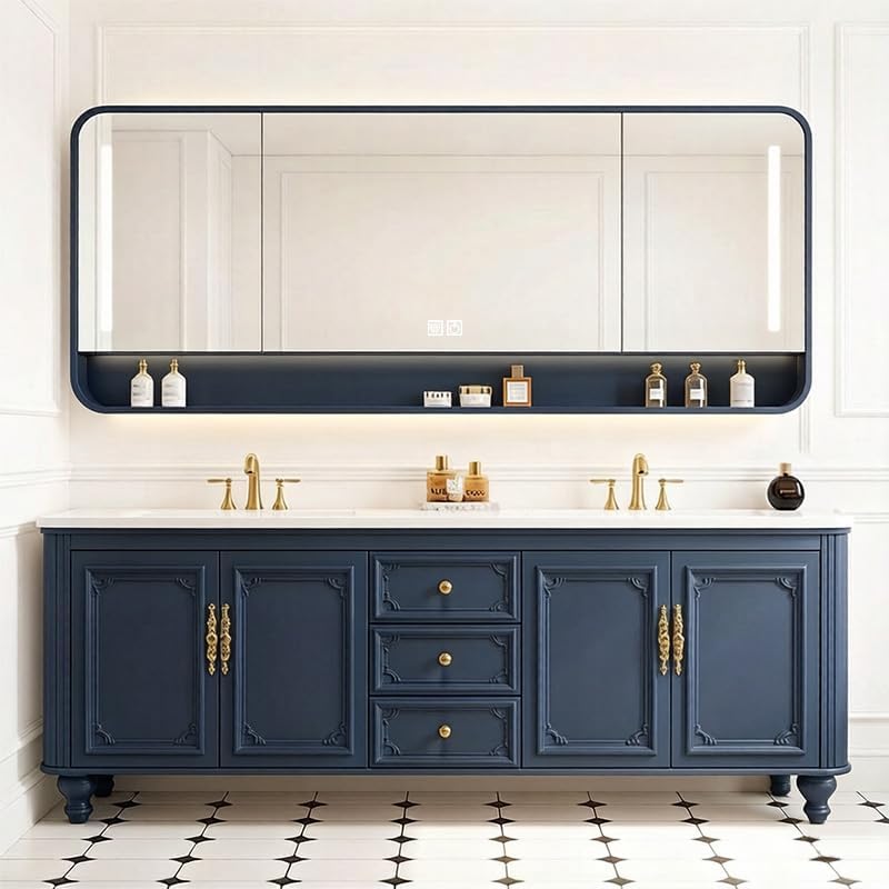 Image 1 of best bathroom vanity with smart mirror