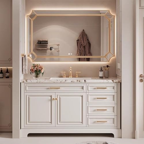 Image 1 of best bathroom vanity with smart mirror