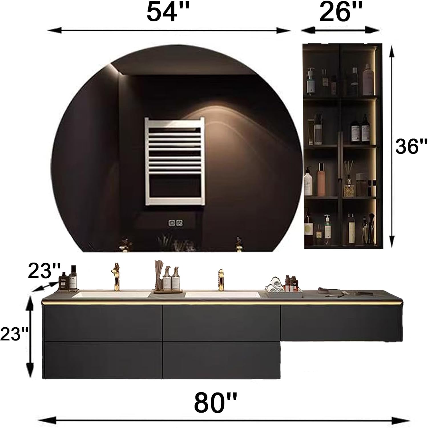 best double bathroom vanity,double bathroom vanity worth buying,floating bathroom vanity pros cons,should I buy a double vanity,ZGNBSD vanity honest experience,best bathroom vanity to buy collector appeal rarity and investment value