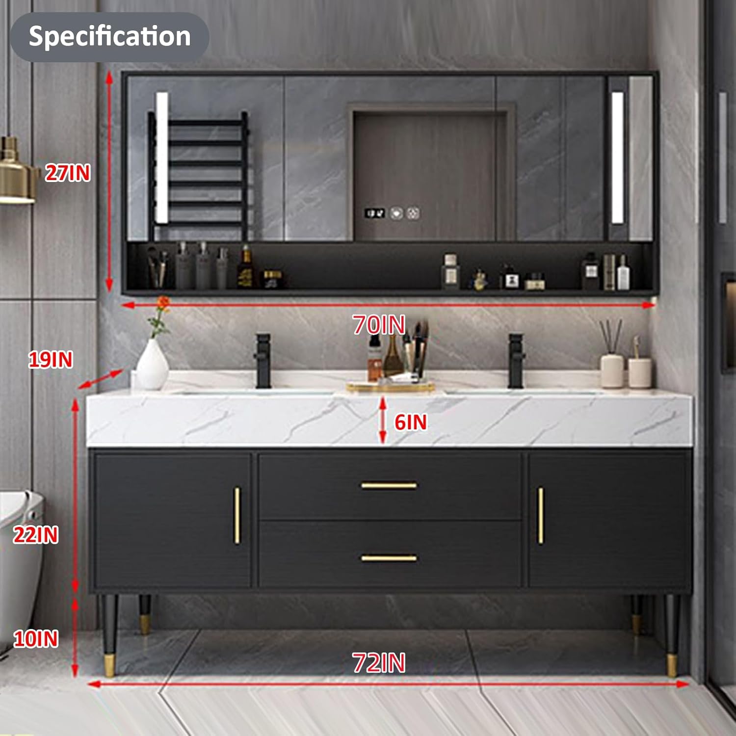 best double bathroom vanity,double bathroom vanity worth buying,should I buy a double vanity,double vanity pros and cons,best bathroom vanity for two sinks,TIZAZO vanity honest assessment collector appeal rarity and investment value