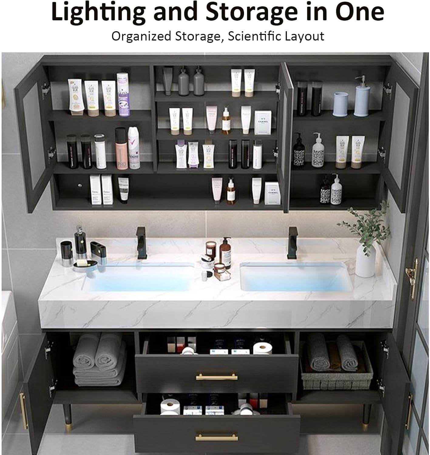 best double bathroom vanity,double bathroom vanity worth buying,should I buy a double vanity,double vanity pros and cons,best bathroom vanity for two sinks,TIZAZO vanity honest assessment condition quality and materials close-up