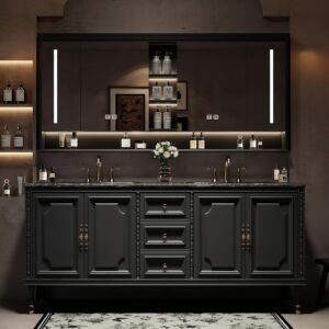 Image 1 of best double bathroom vanity with sink