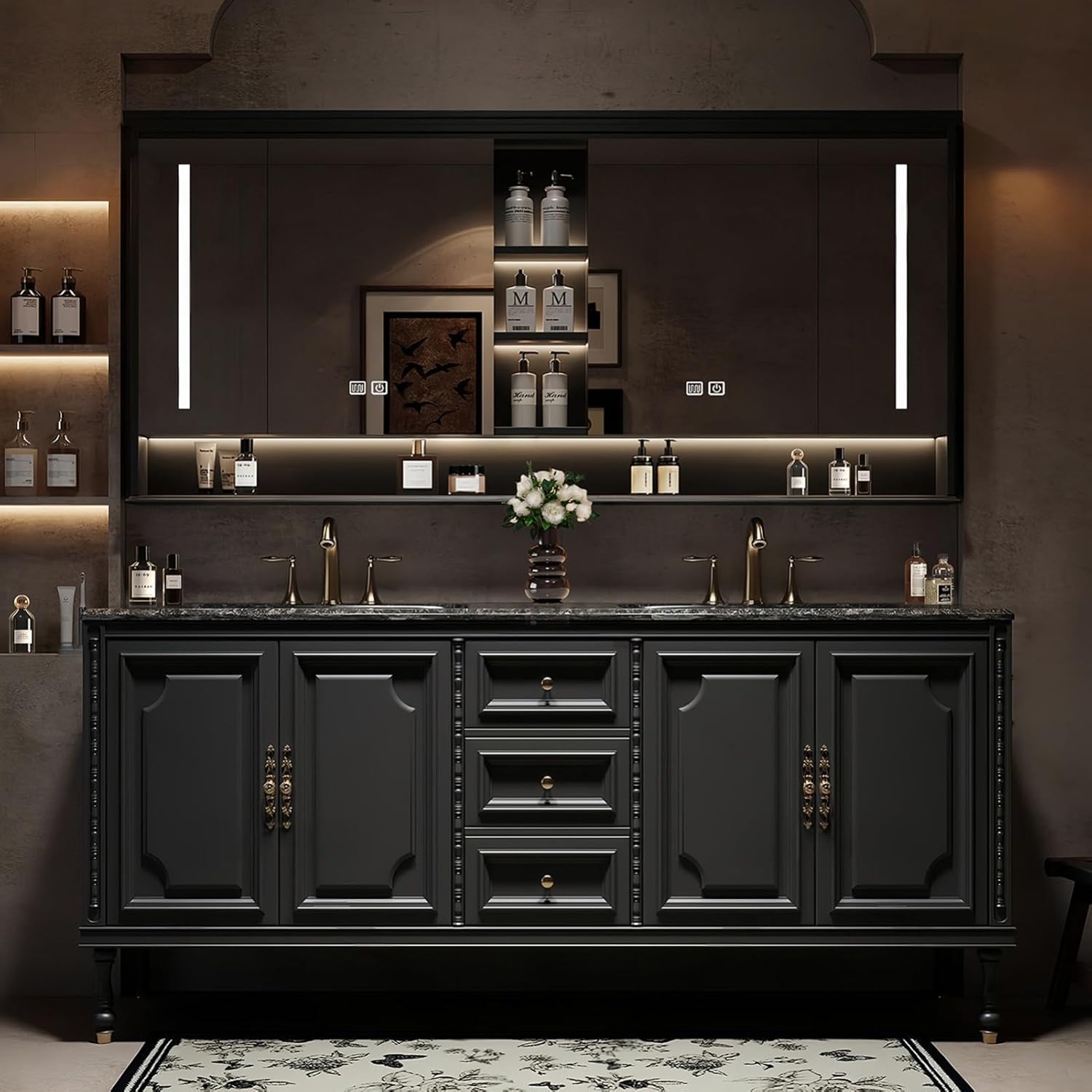 Image 1 of best double bathroom vanity with sink