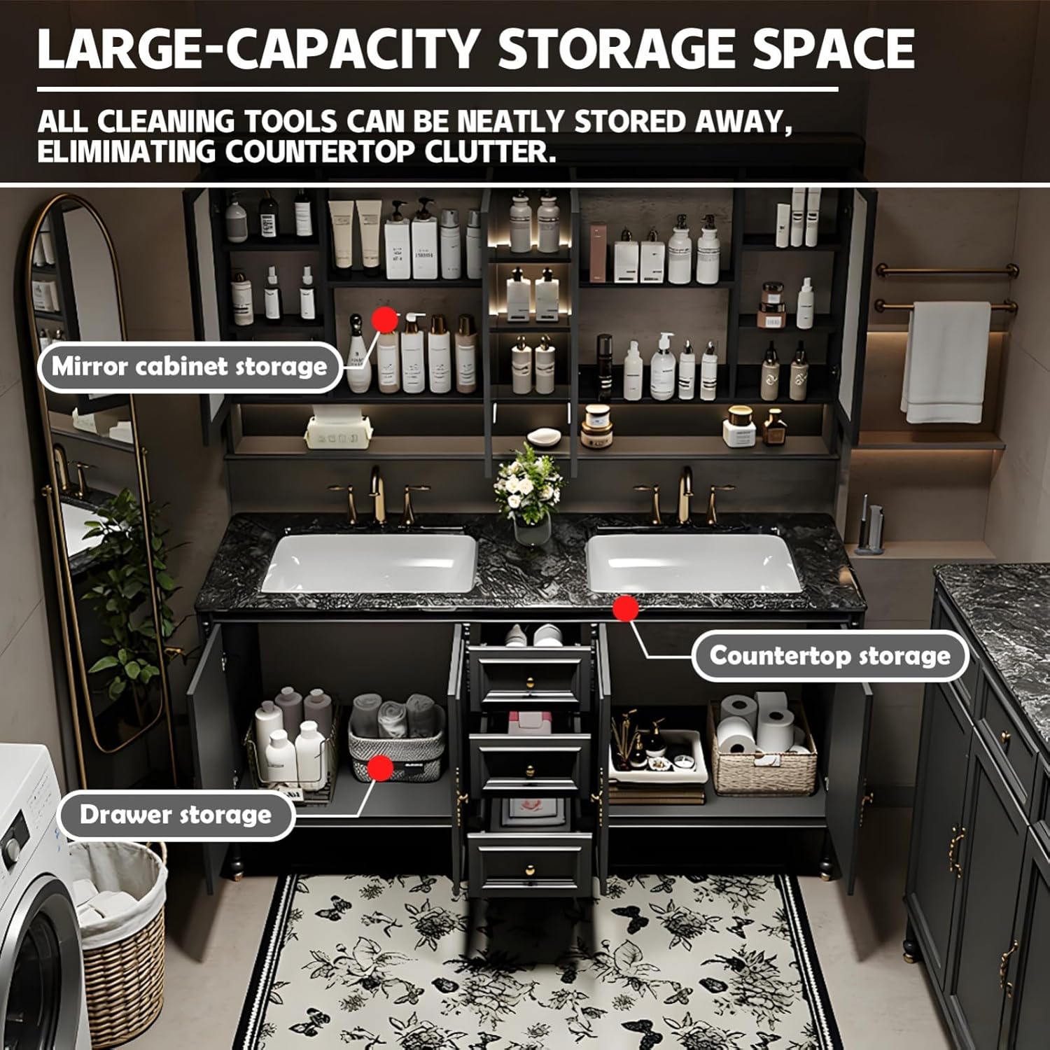 best double bathroom vanity with sink,double bathroom vanity worth buying,should I buy a double bathroom vanity,double bathroom vanity pros cons,best bathroom vanity to buy,ZGNBSD double vanity honest condition quality and materials close-up