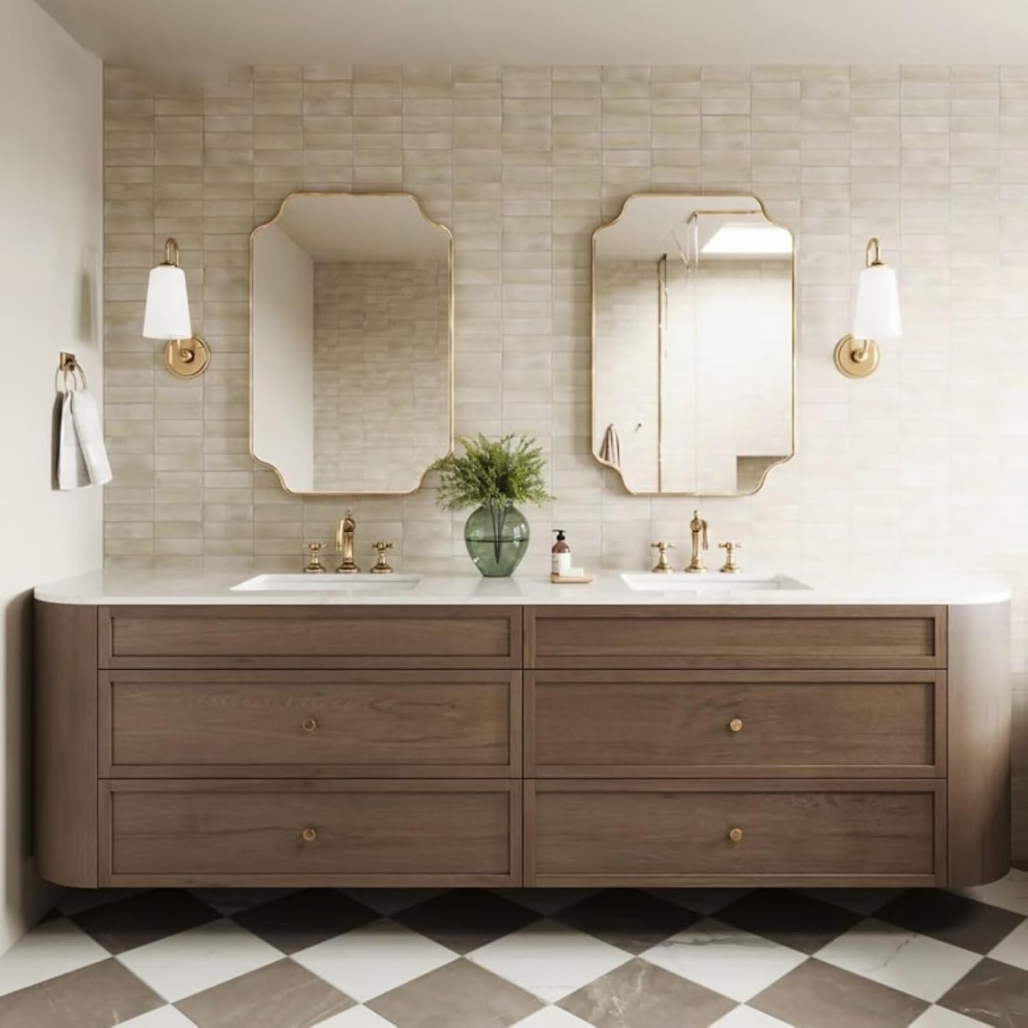 Image 1 of best floating bathroom vanity 72 inch