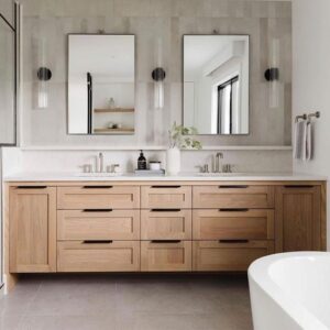 Image 1 of best floating bathroom vanity with double sinks