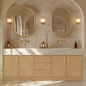Image 1 of best freestanding double sink vanity