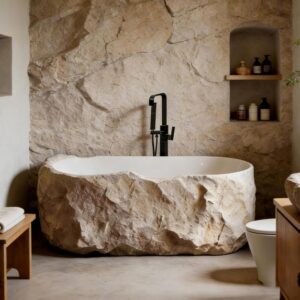 Image 1 of best freestanding stone bathtub