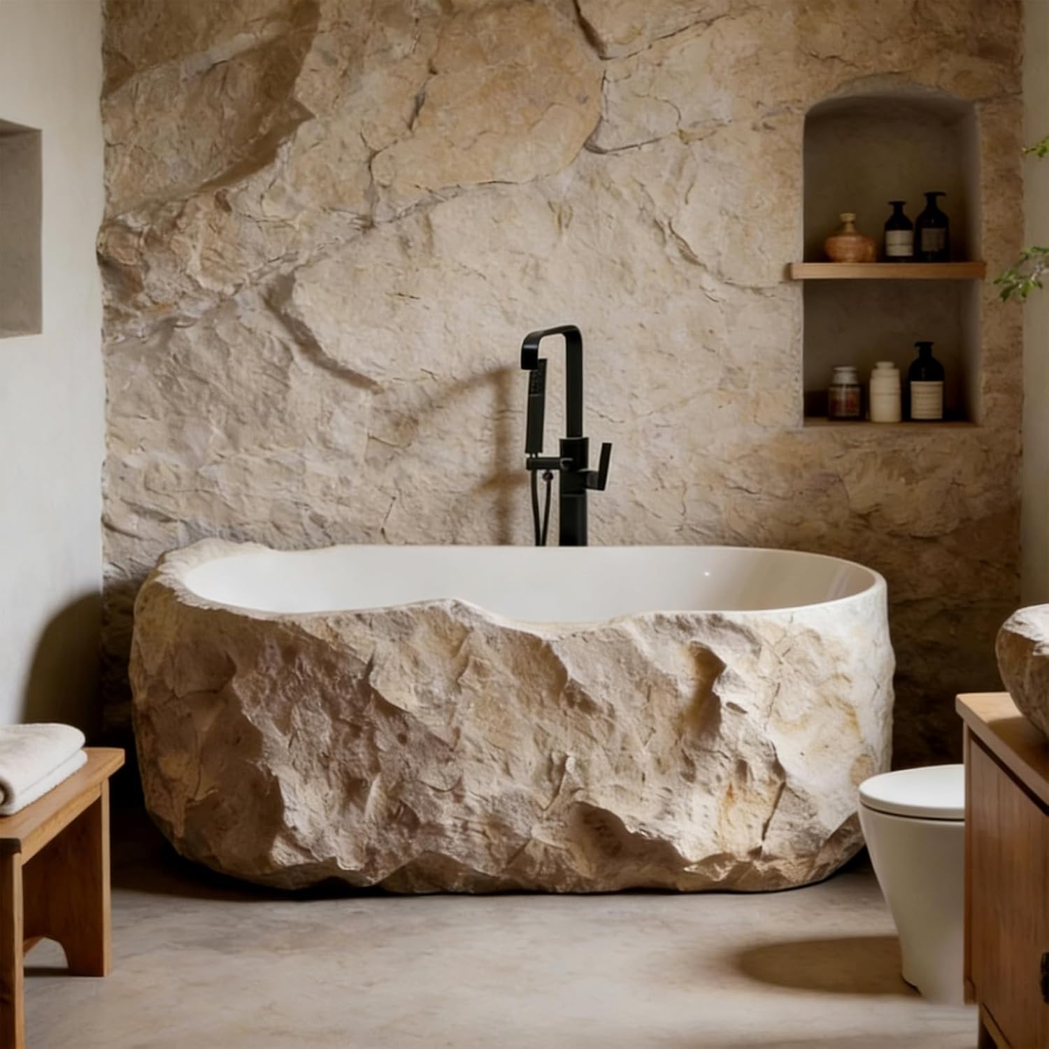 Image 1 of best freestanding stone bathtub