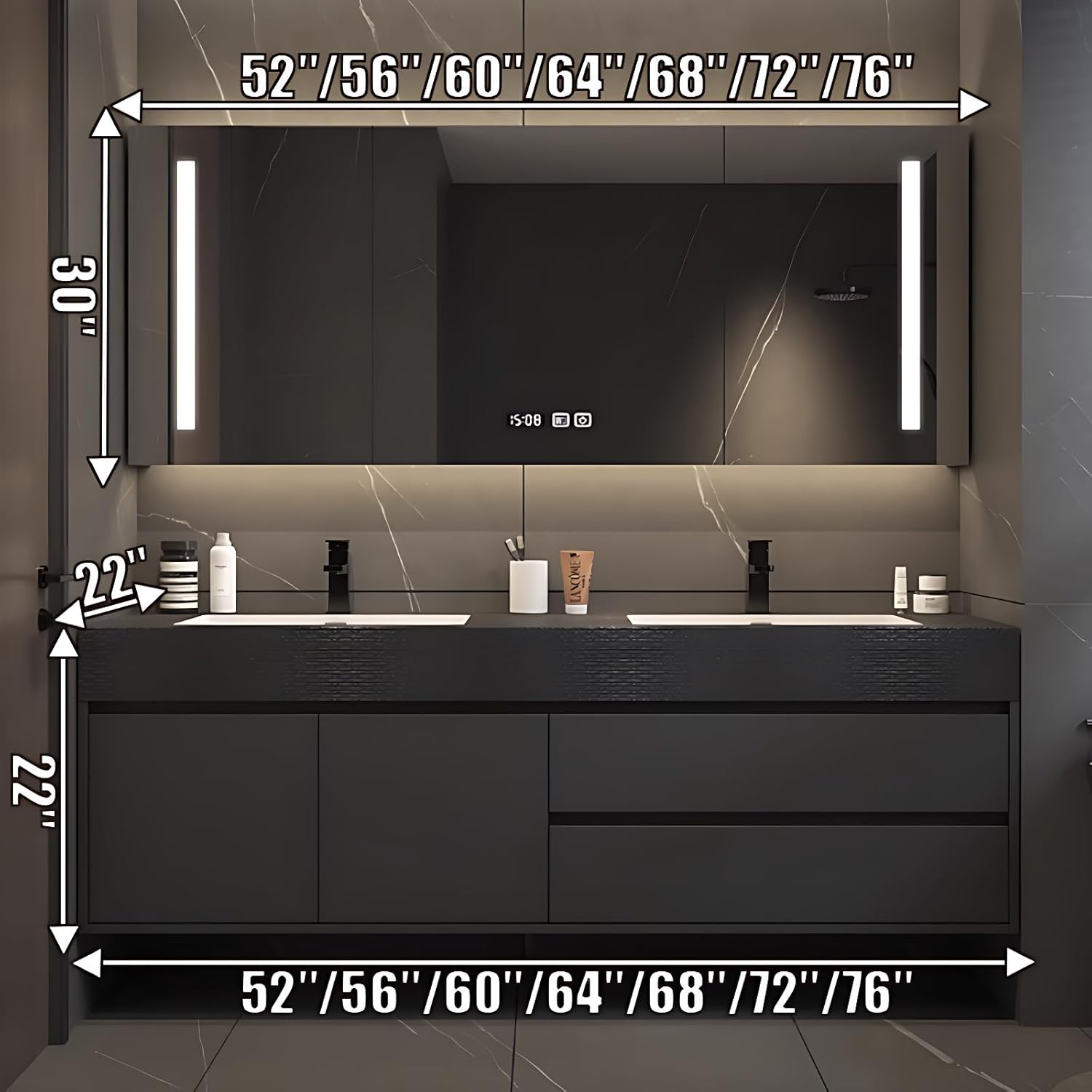 Best Modern Bathroom Vanity with Double Sink: Our Complete Expert Analysis 3 Collector appeal and design value of the best modern bathroom vanity with double sink,modern double sink vanity worth buying,wall mounted bathroom vanity pros cons,ZGNBSD bathroom vanity honest,should I buy a floating vanity,best bathroom vanity for storage