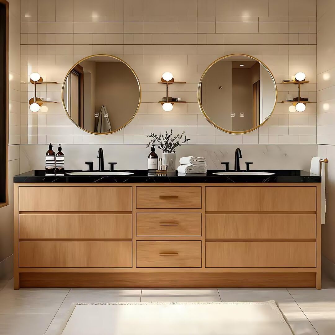 Image 1 of buy 84 inch double sink vanity
