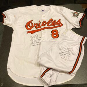 Image 1 of buy Cal Ripken Jr signed game used jersey
