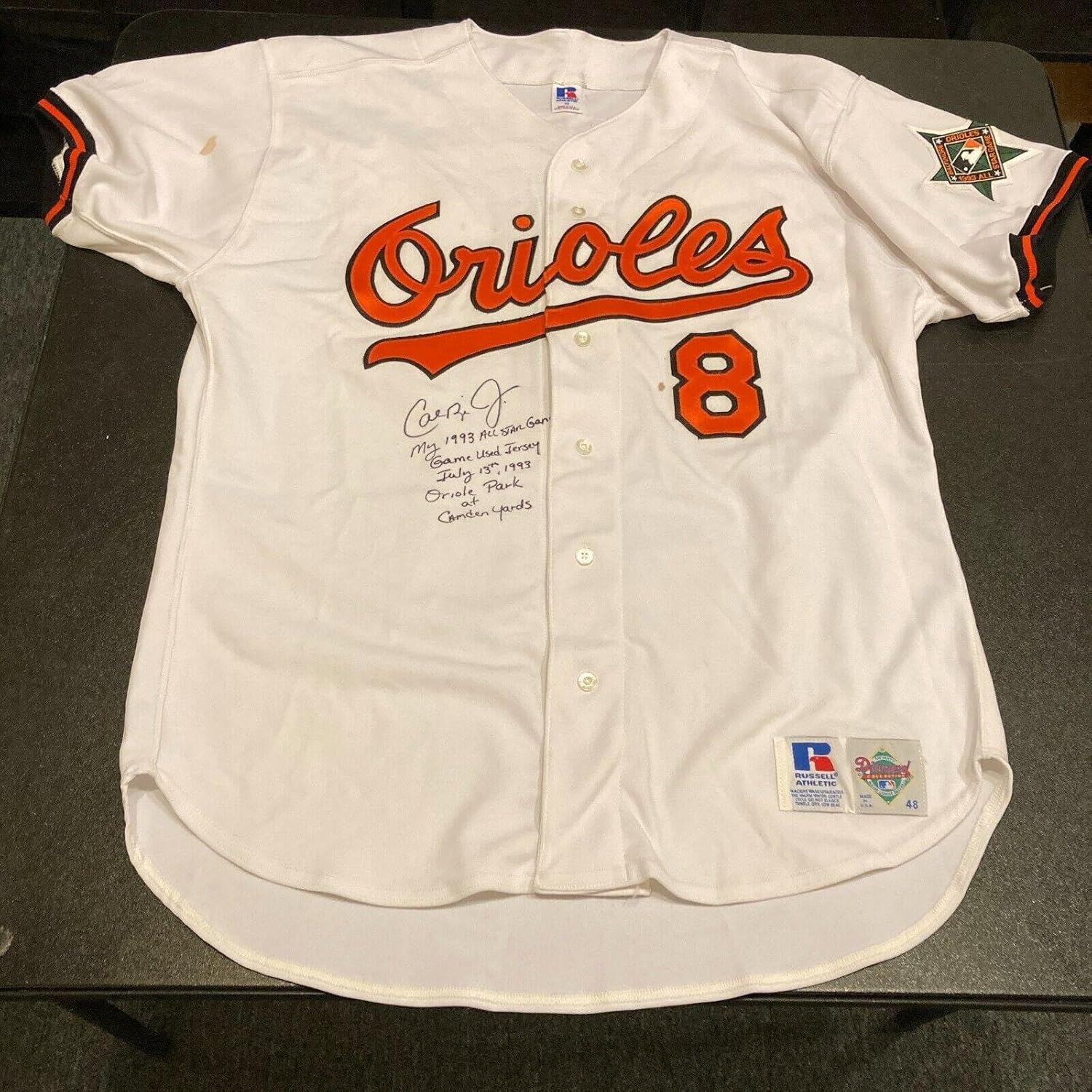 buy Cal Ripken Jr signed game used jersey,Cal Ripken Jr 1993 All Star jersey worth buying,best Cal Ripken Jr memorabilia to collect,signed game used jersey pros cons,JSA COA authentic jersey value,Cal Ripken Jr jersey vs other memorabilia collector appeal rarity and investment value