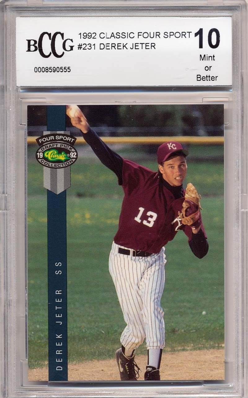 buy Derek Jeter rookie card graded,Derek Jeter rookie card worth buying,best graded Jeter rookie card,Classic Four Sport #231 pros cons,should I buy BCCG 10 Jeter card,Jeter rookie card vs alternatives collector appeal rarity and investment value