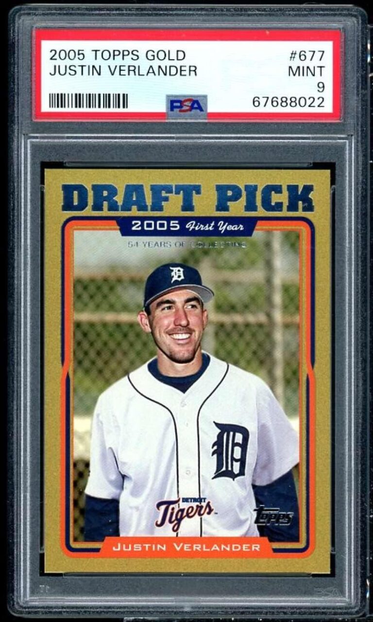 Buy Justin Verlander Rookie Card PSA 9: Expert Collector's Guide & Verdict 69 Image 1 of buy Justin Verlander rookie card PSA 9