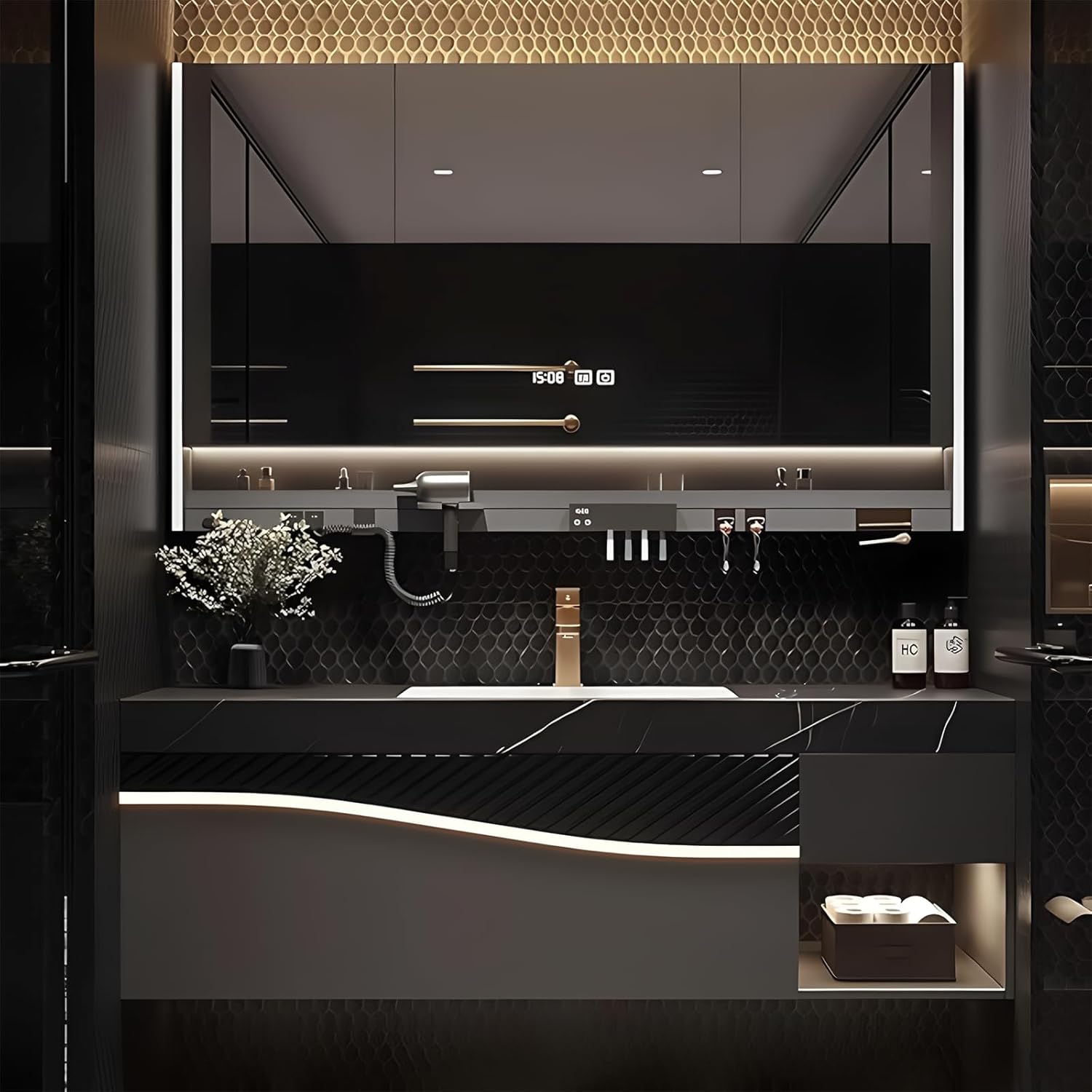 Image 1 of buy LUTHXAY smart bathroom vanity