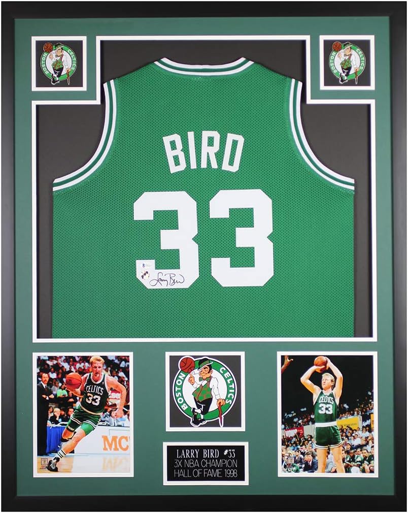 Image 1 of buy Larry Bird autographed framed jersey