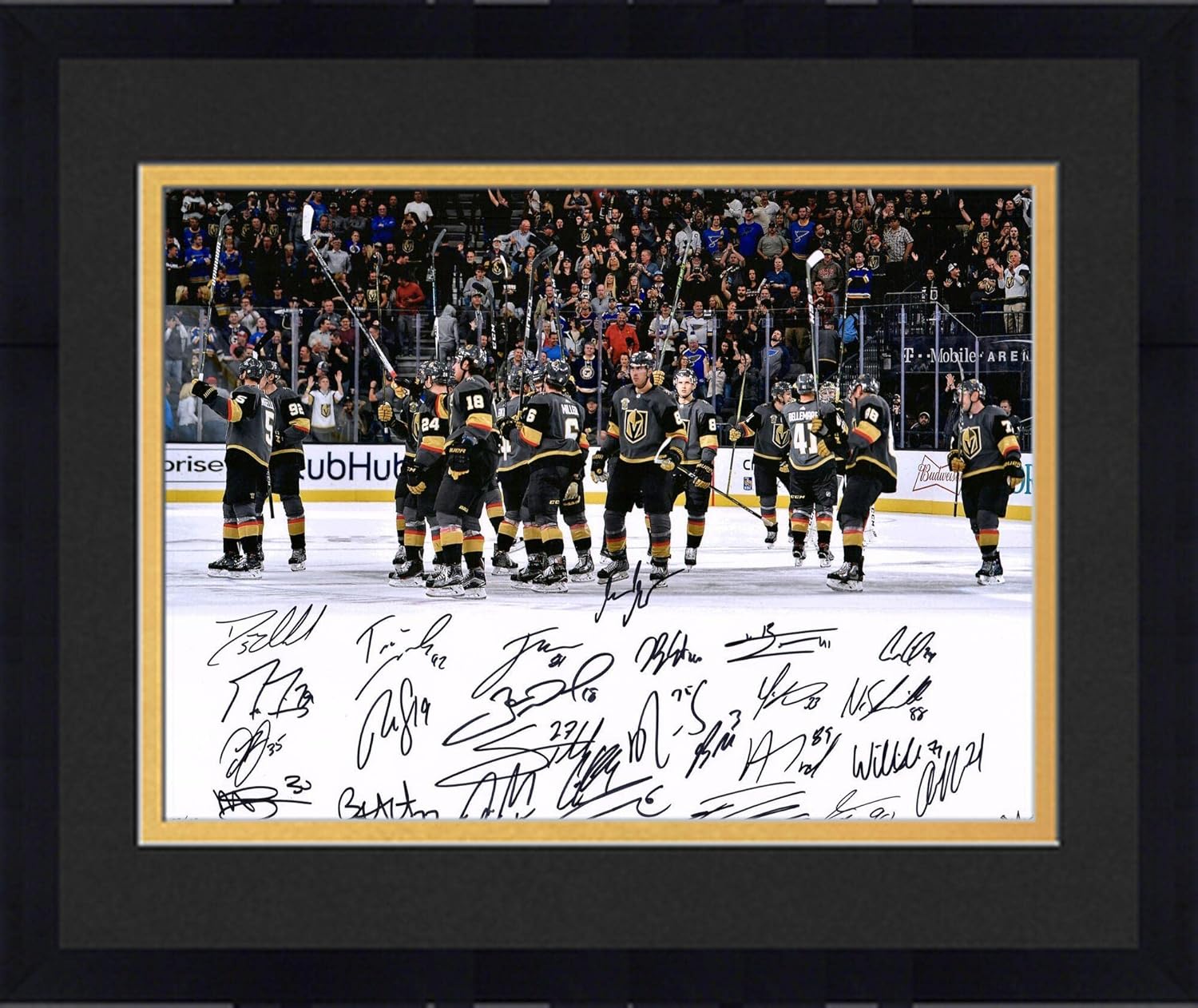 buy Vegas Golden Knights autographed photo,Vegas Golden Knights autograph worth buying,best autographed NHL photos to collect,Vegas Knights inaugural season stick salute,26 signature photo pros cons,should I buy this autographed hockey photo collector appeal rarity and investment value