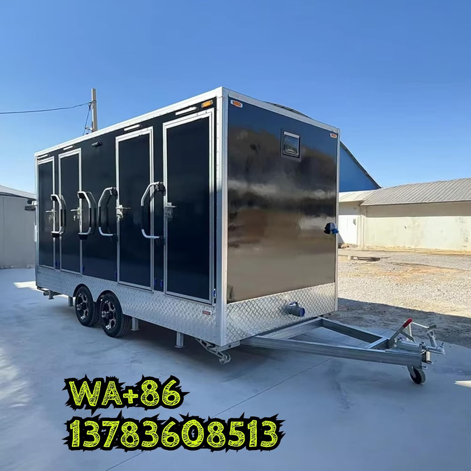 buy premium mobile toilet trailer,premium mobile toilet trailer worth it,best mobile restroom trailer for events,luxury bathroom trailer pros cons,climate controlled toilet trailer vs alternatives,should I buy a mobile shower trailer condition quality and materials close-up