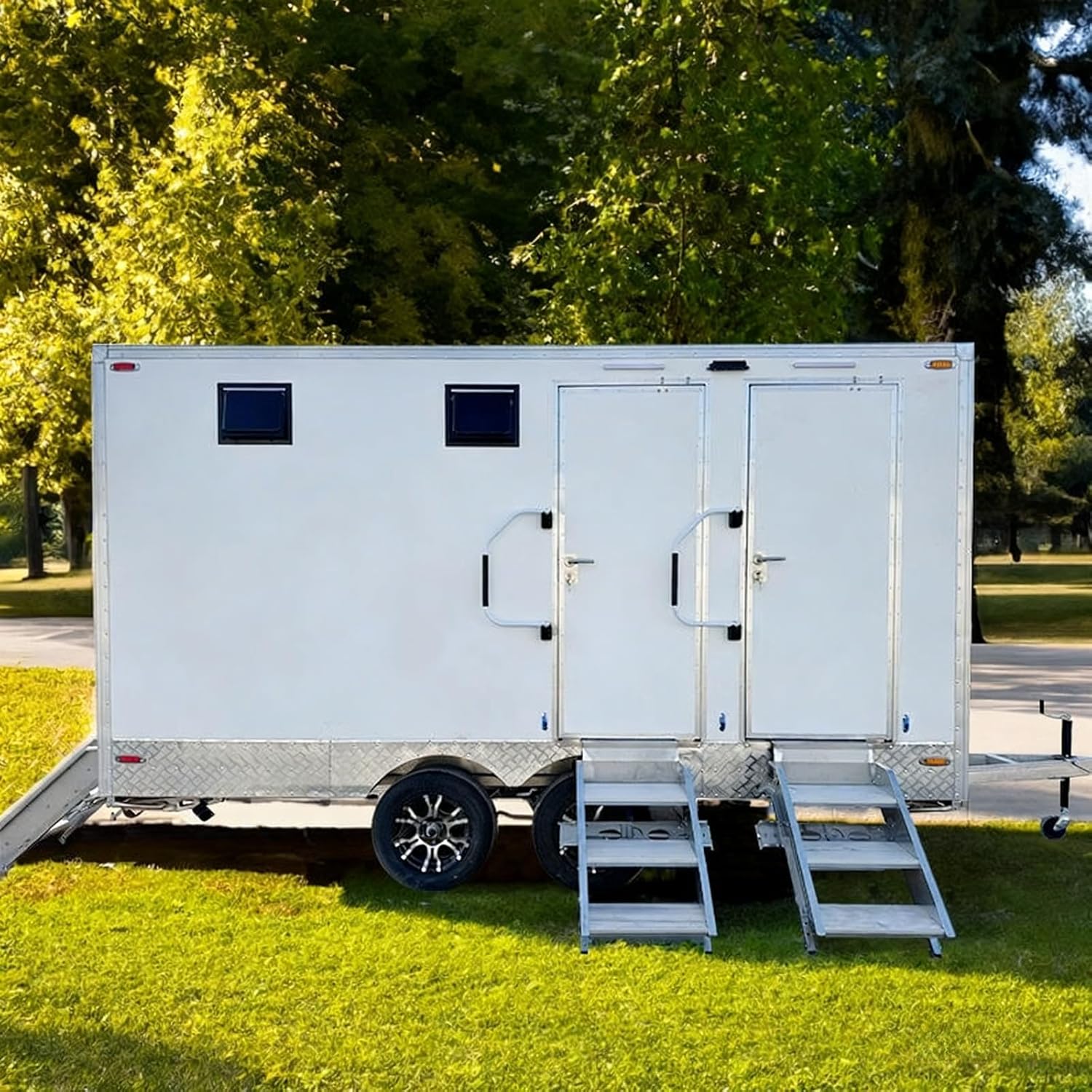 Image 1 of luxury portable restroom trailer worth buying
